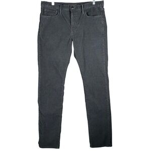 Joe's Jeans The Asher Pants Men 34 Black Slim Fit Corduroy Stretch 5-Pocket